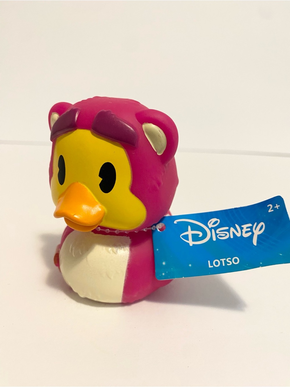 Duckalooz Disney Toy Story Lotso Teddy Bear Rubber Duck 3” Toy NWT